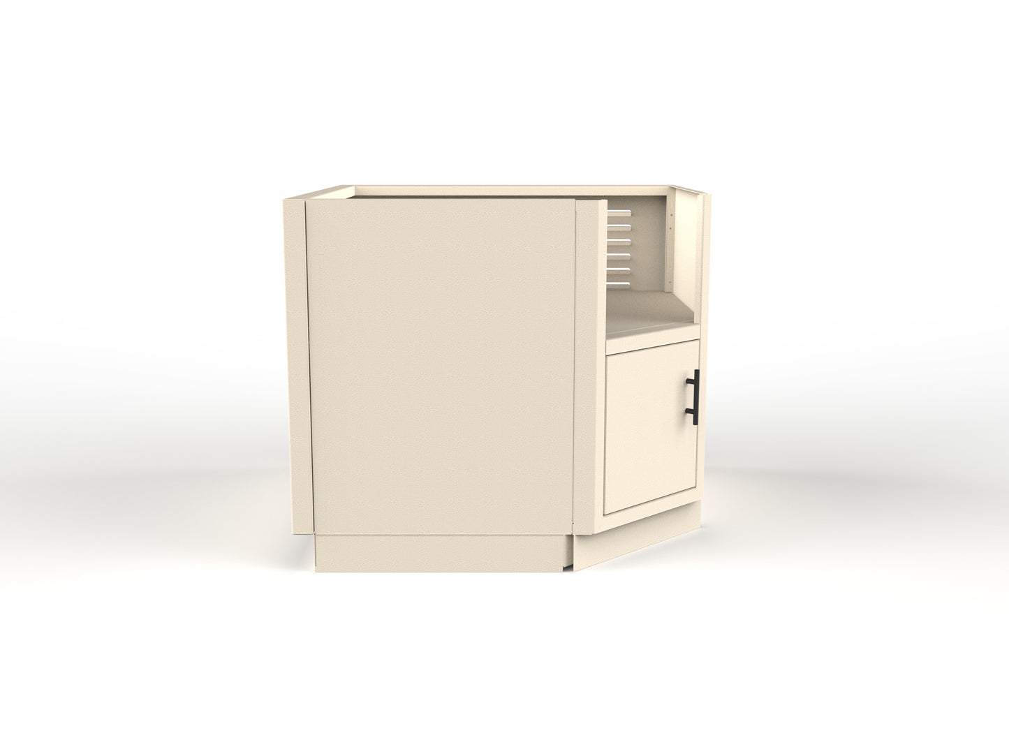 Corner Ceramic Grill Cabinet - 25" Depth