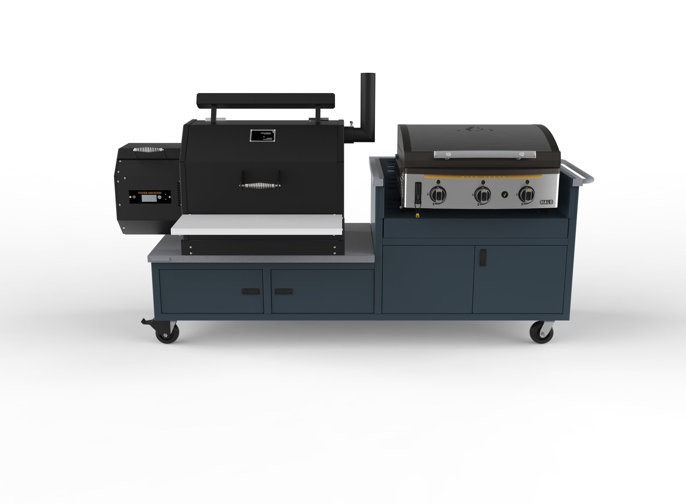 Smokehouse Cart (w/ Gas Grill)