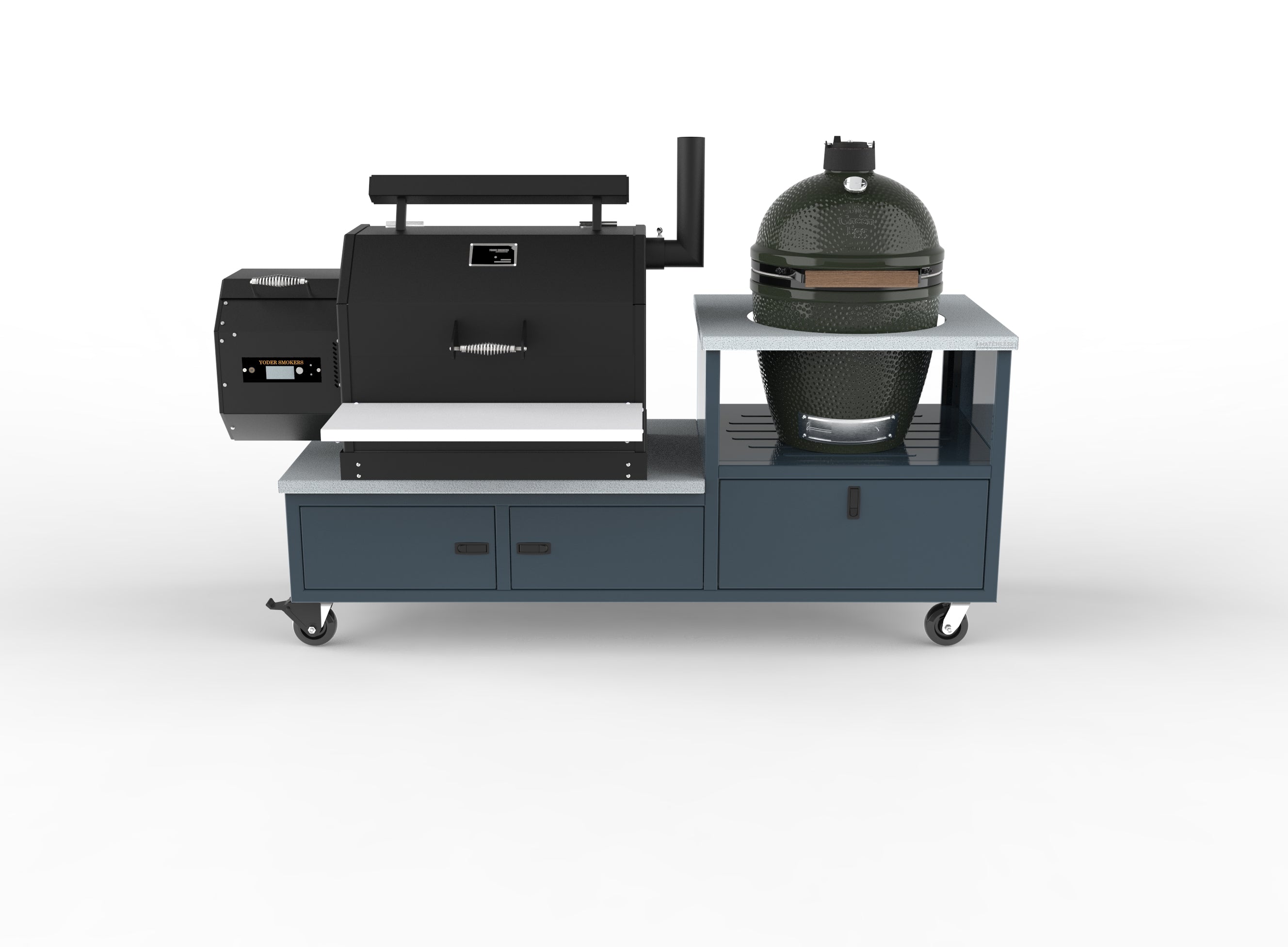 Smokehouse Cart (w/ Ceramic Grill)