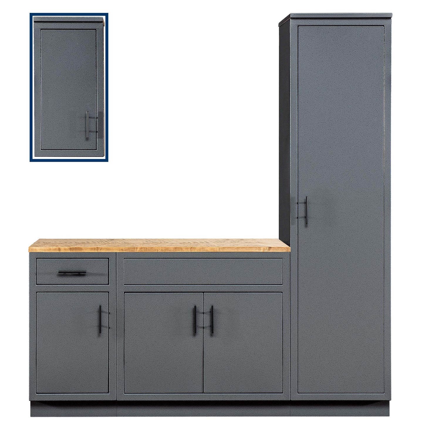Single Door Overhead Cabinet w/ Flush Top - 8.75" Depth