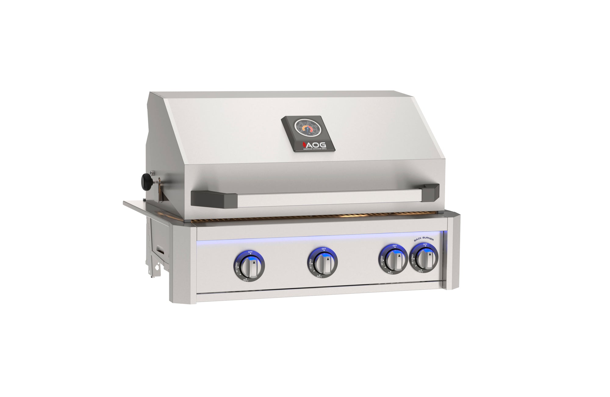 AOG 30” L-Series Built-In Grill w/ Backburner & Rotisserie Kit & Cover