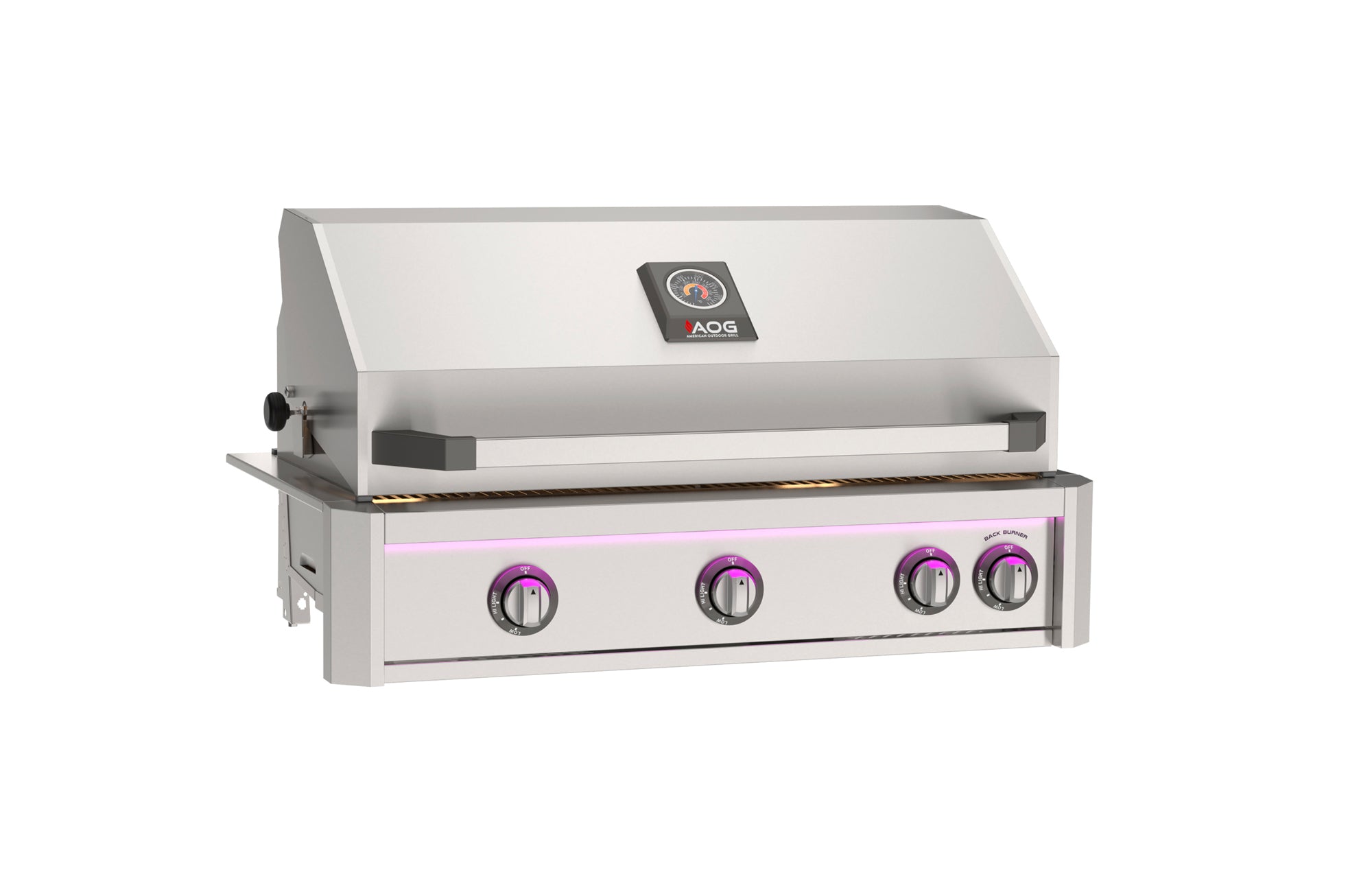 AOG 36” L-Series Built-In Grill w/ Backburner & Rotisserie Kit & Cover