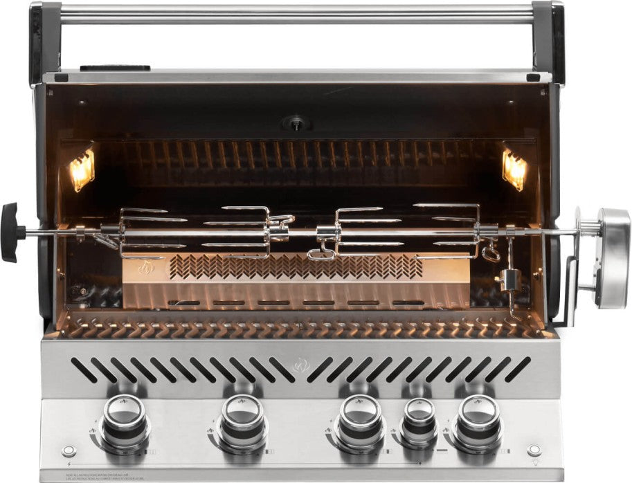 Napoleon Built-In PRESTIGE® PRO 500 Grill With Infrared Rear Burner, Stainless Steel