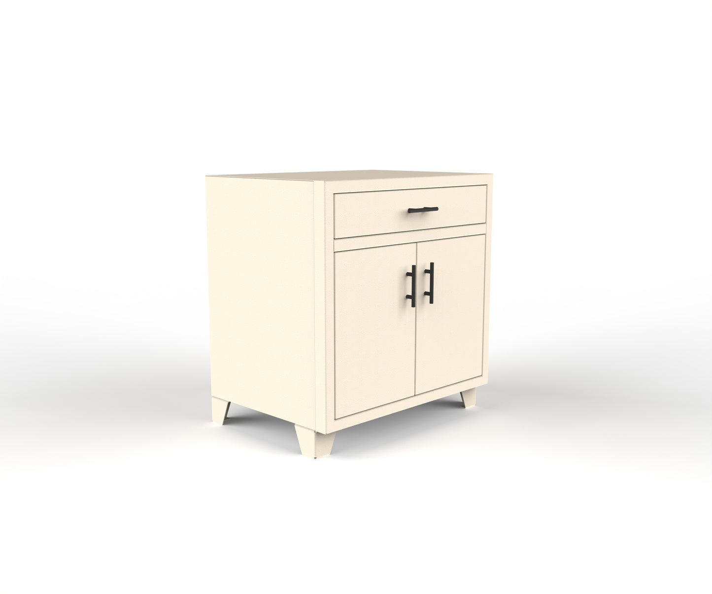 Two Door Single Drawer Base - 18" Depth