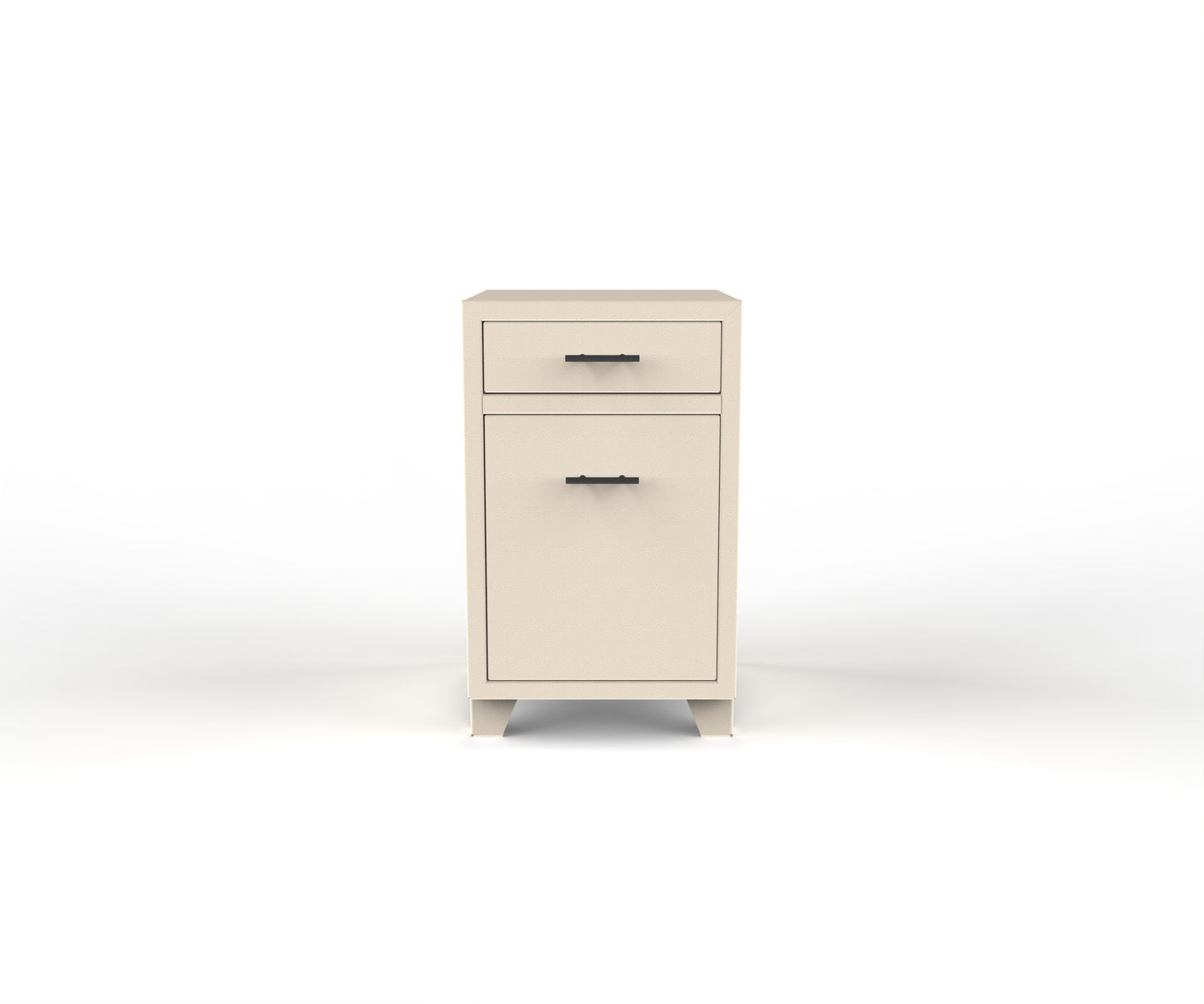 Single Drawer Cabinet w/ Wastebasket Pullout - 24" Depth