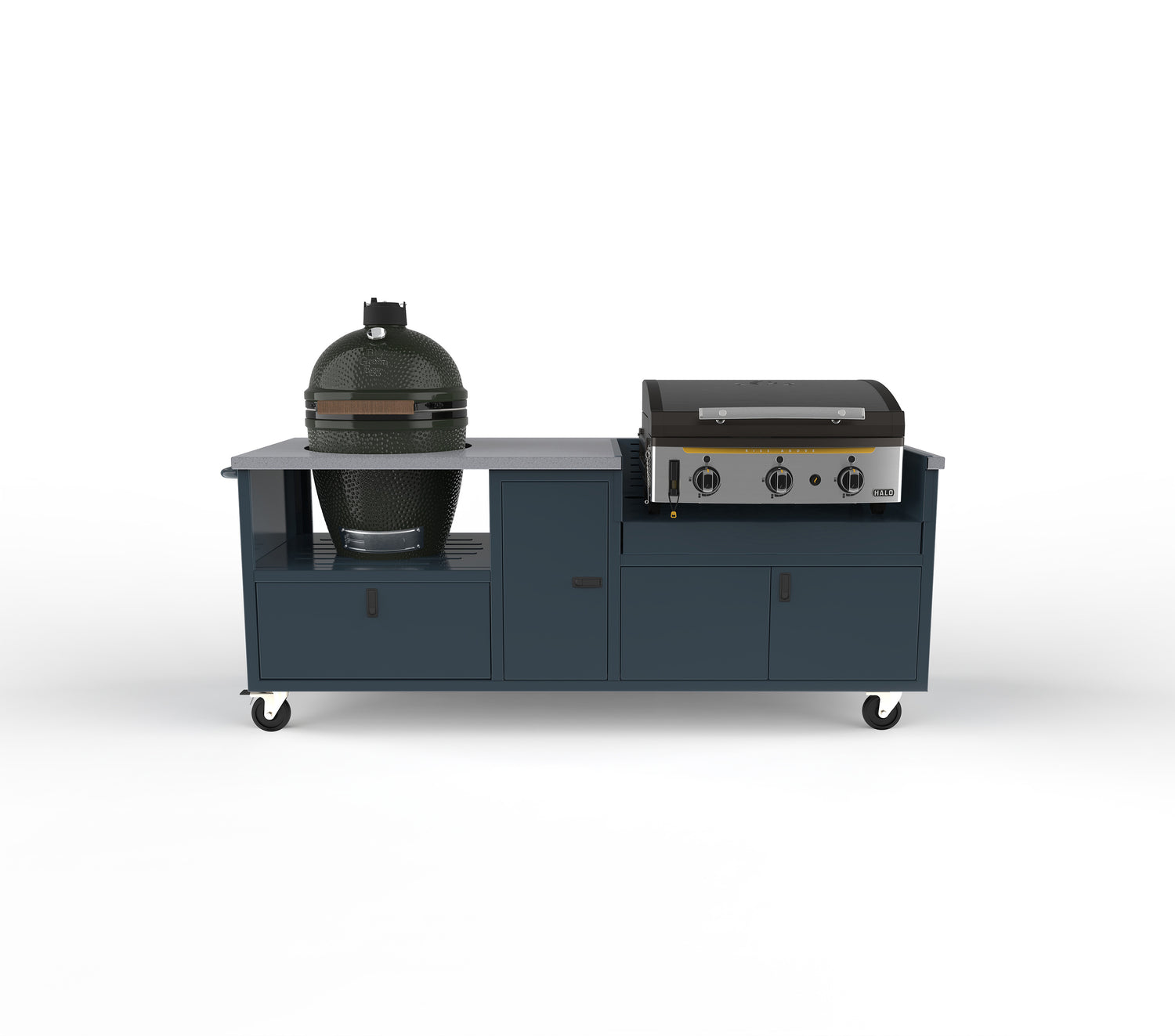 Fusion Grill Cart for Big Green Egg Primo & Kamado Joe | MATCHLESS