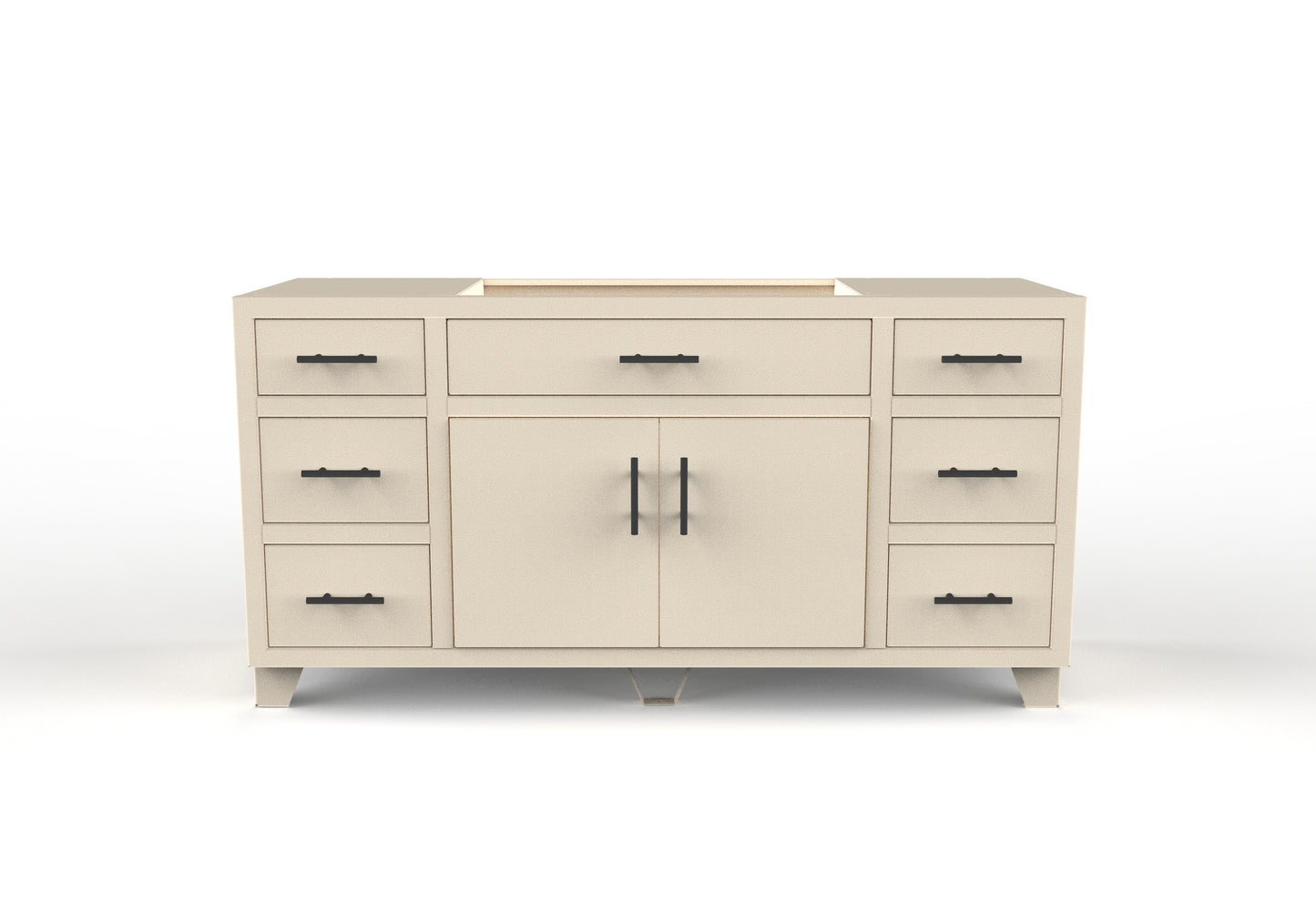 Vanity Cabinet w/ Two Triple Drawers - 21" Depth