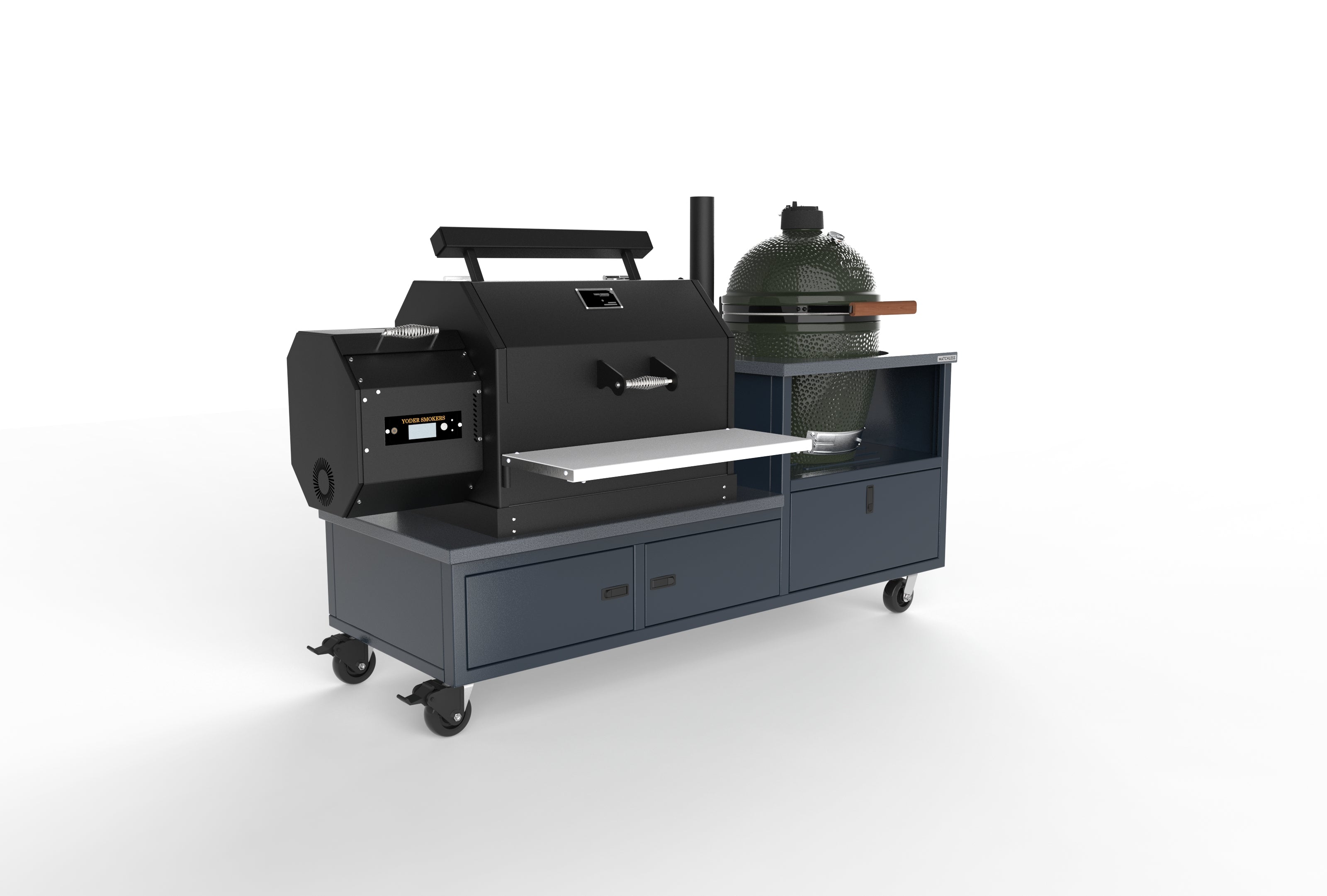 Smokehouse Cart (w/ Ceramic Grill) - view 2