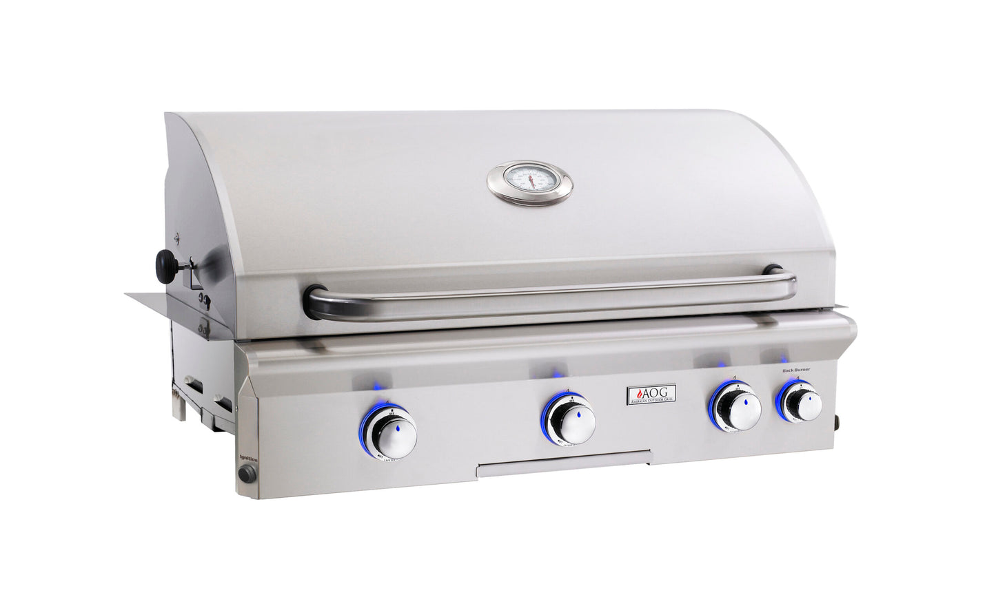 AOG L Series 36" Built In Grill with Rotisserie and Backburner