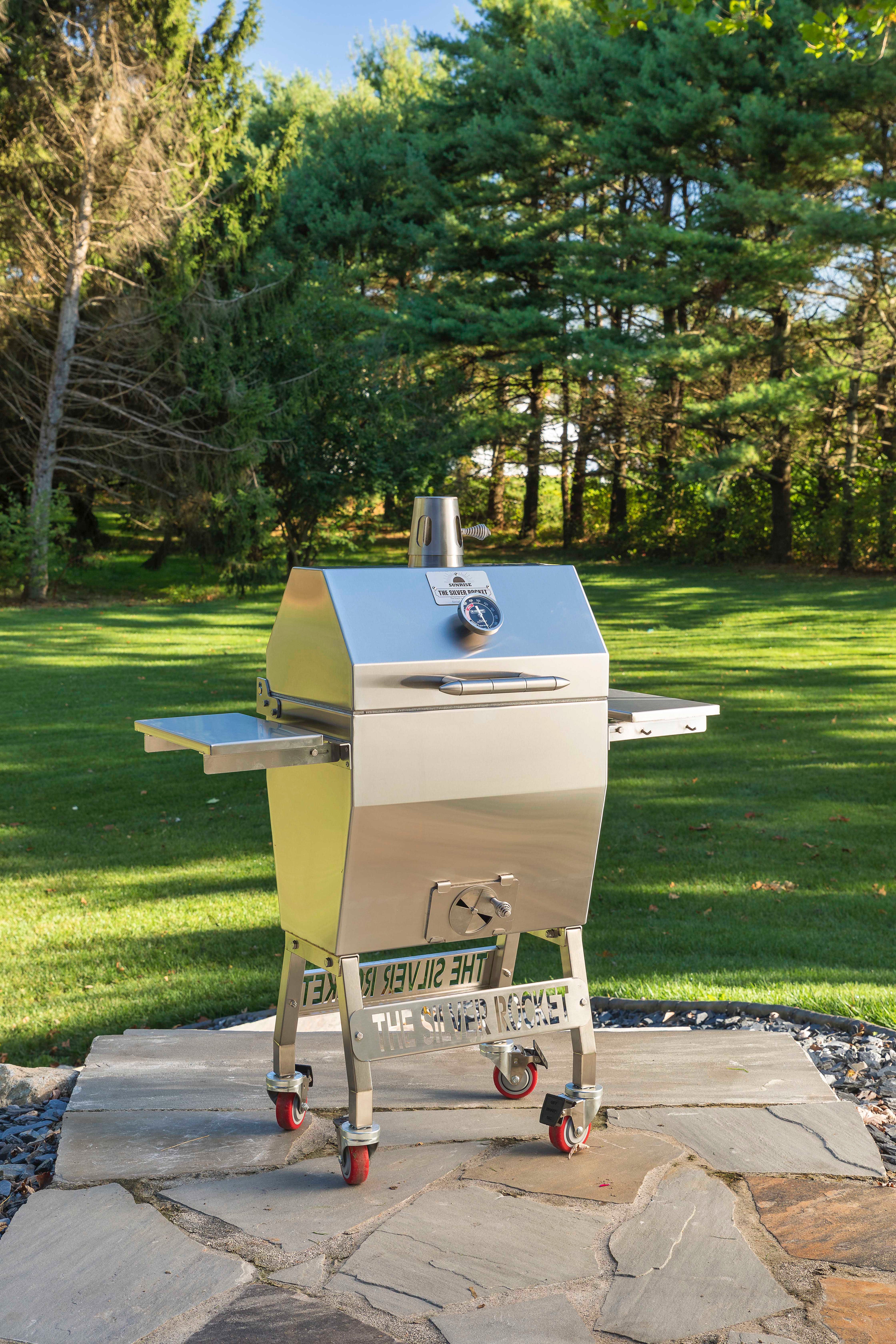 Small Silver Rocket Grill