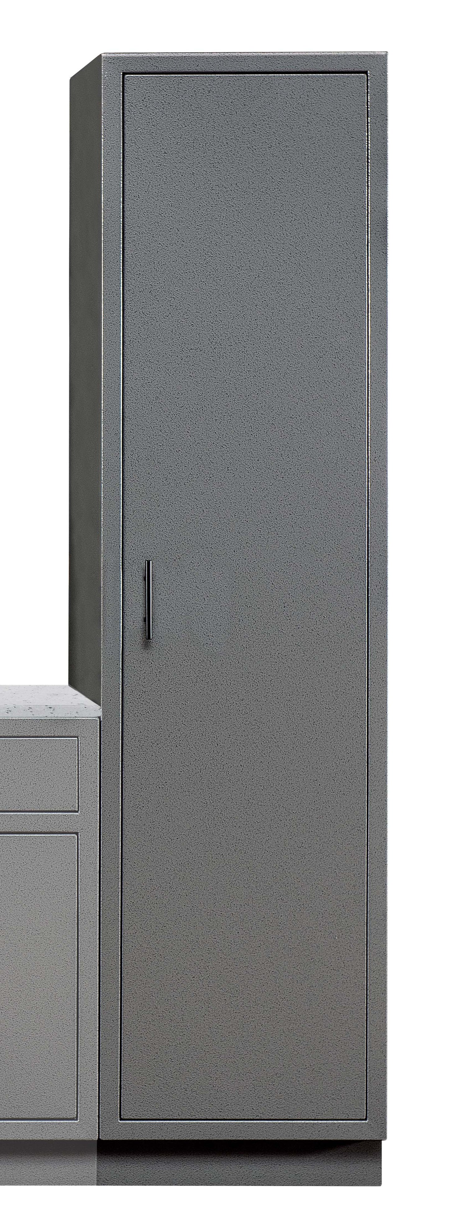 Single Door Broom Closet w/ Panel Top - 26" Depth