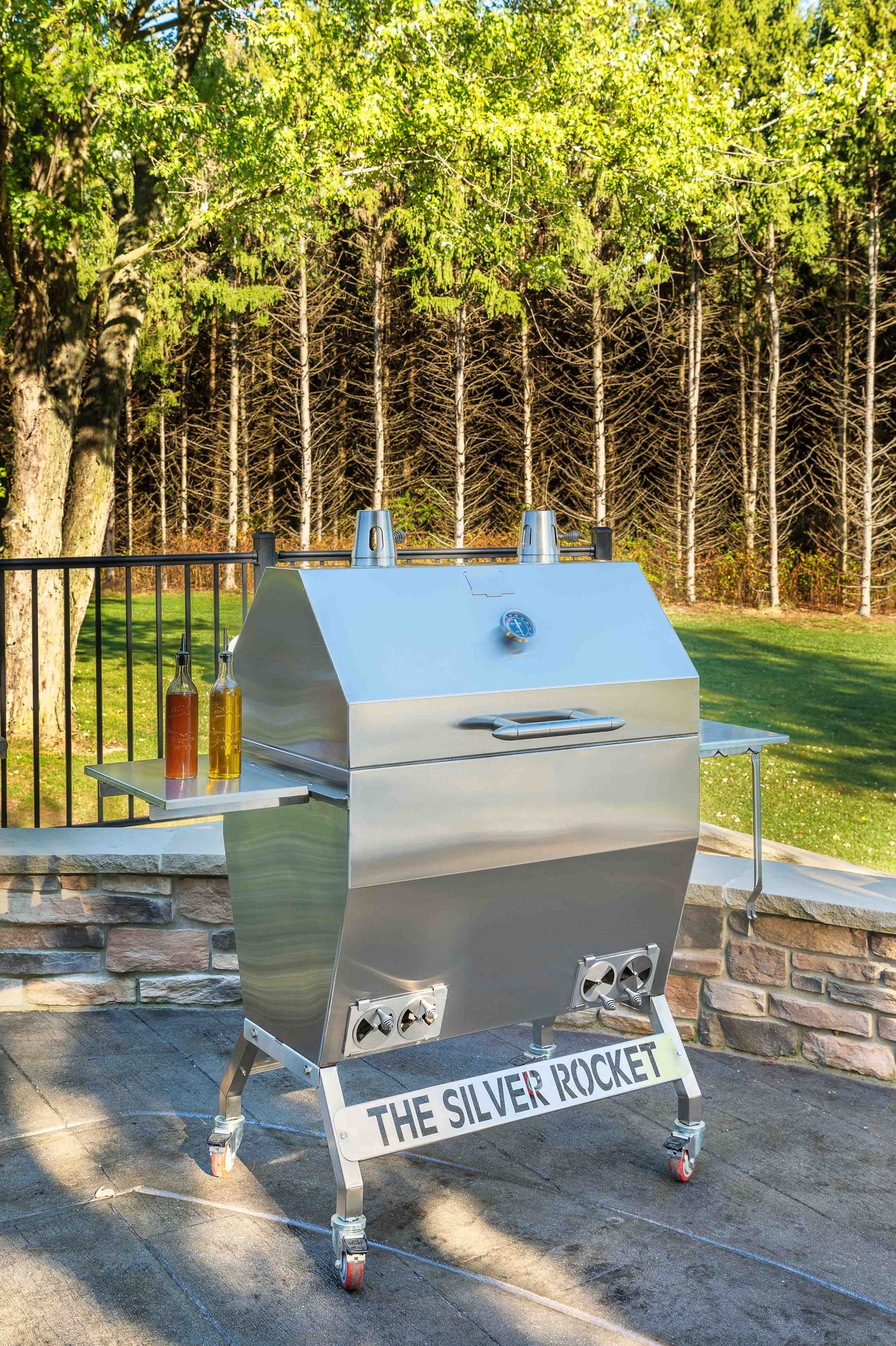 Silver Bbq Rack Large Silver Rocket Grill – Matchless Cabinet